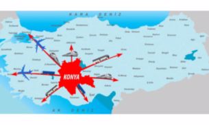Konya Türkiye Map