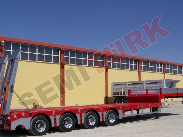 4 akslı lowbed yarı-römork