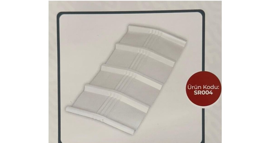 Ridge Cap with 5-Rib Panel Profile, Compatible with 50 mm and 60 mm Panel Heights
