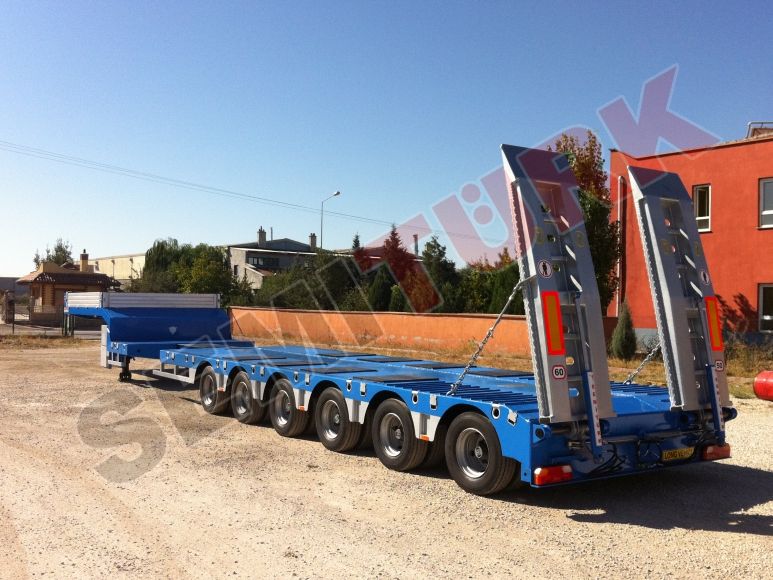 6 axle step drop deck semi-trailer