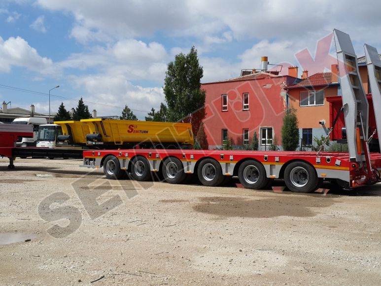 6 axle step drop deck semi-trailer