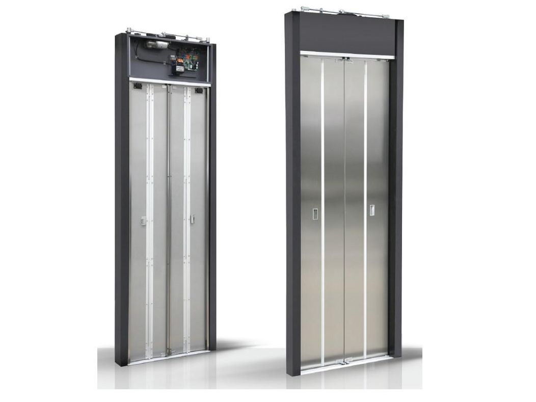 Folding cabin door