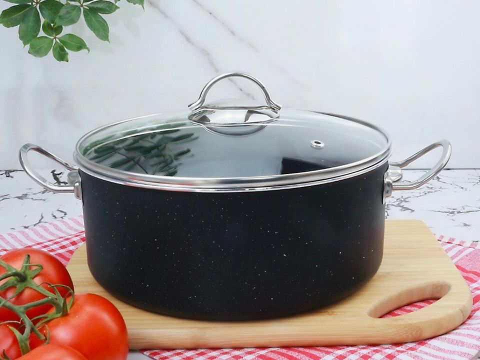 Meşeler Granit Tencere Derin Siyah