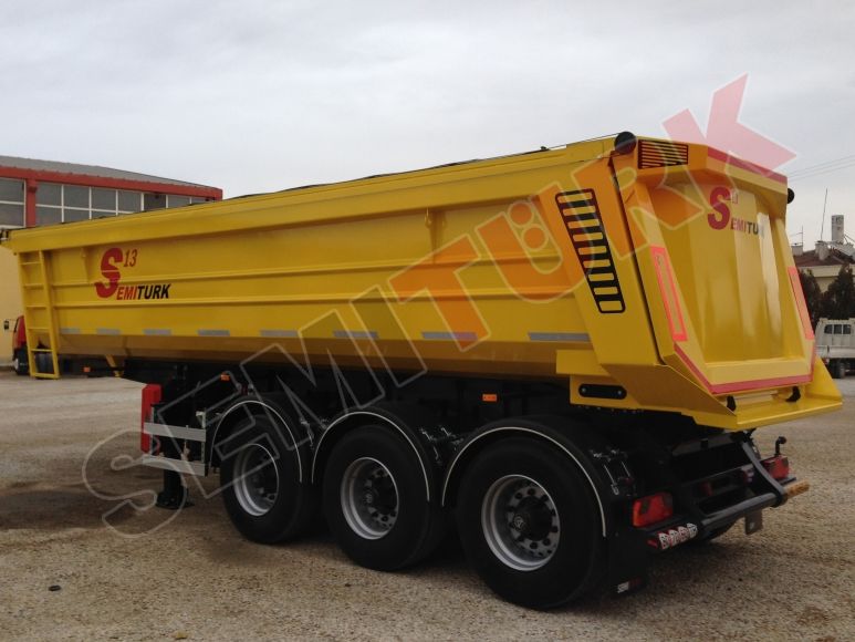 U type tipping semi trailer | Box body tipper semi trailer