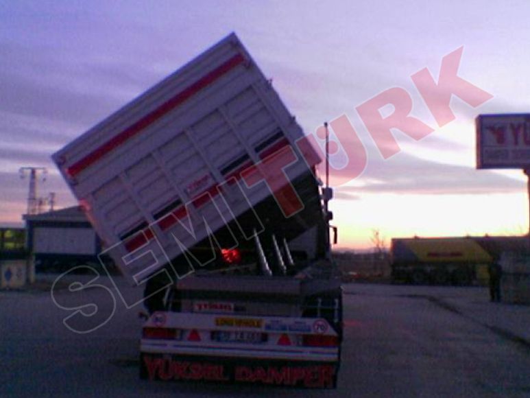 Yana devrilir damperli dorse